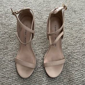 Chinese Laundry beige cross cross dress sandals